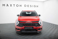 Maxton Design eleron bara față, versiunea 2, pentru Kia Sportage GT-Line (2021+), negru lucios
