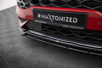 Maxton Design eleron bara față, versiunea 2, pentru Kia Sportage GT-Line (2021+), negru lucios