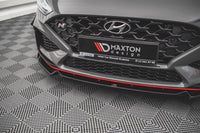 Splitter Maxton Design versiunea 2 pentru bara fata N-Line a Hyundai i30 hatchback, station wagon (2020-), culoare carbon