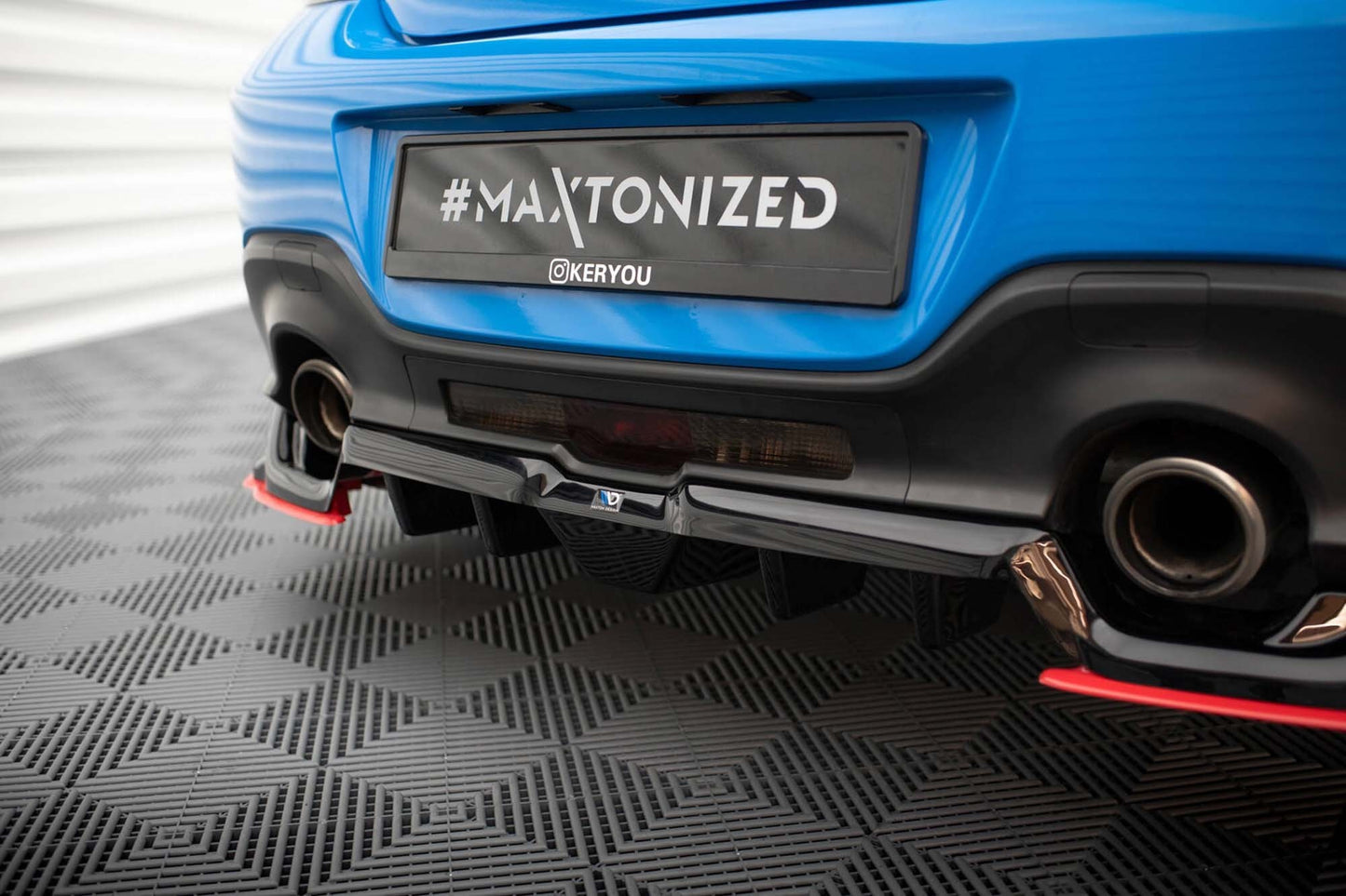 Spoiler pentru bara spate Maxton Design v.2 pentru Toyota GR86 (din 2021), negru lucios