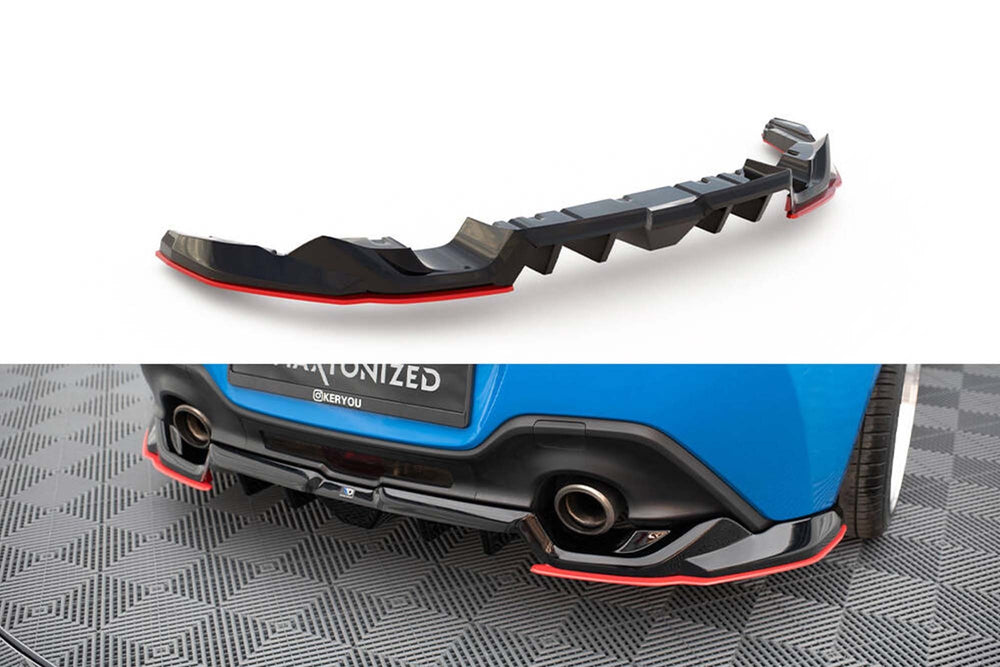 Spoiler pentru bara spate Maxton Design v.2 pentru Toyota GR86 (din 2021), negru lucios