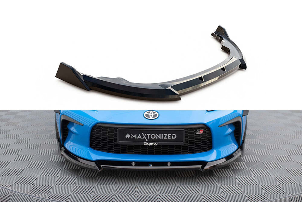 Spoiler pentru bara față Maxton Design versiunea 3 pentru Toyota GR86 (după 2021), lac negru