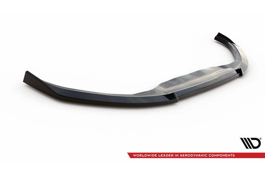 Spoiler Maxton Design versiunea 3 pentru bara fata a Toyota Yaris MK4 (2019+), culoare carbon