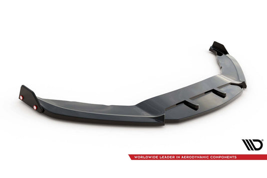 Spoiler bara fata Maxton Design versiunea 3 pentru Volkswagen Scirocco R (2008-2014), lac negru