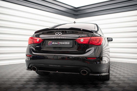 Maxton Design spoiler portbagaj pentru Infiniti Q50 S Mk1 (2013-2016), negru mat