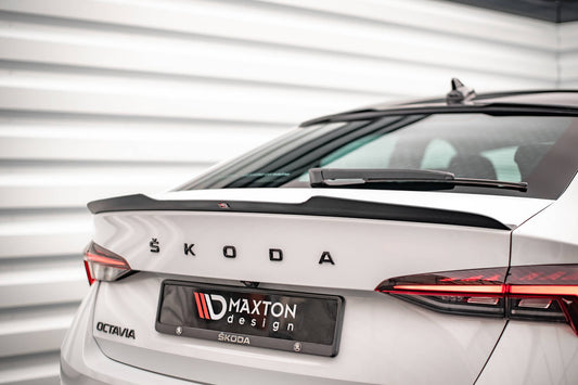 Maxton Design Rear Spoiler for Skoda Octavia hatchback (from 2019), carbon look