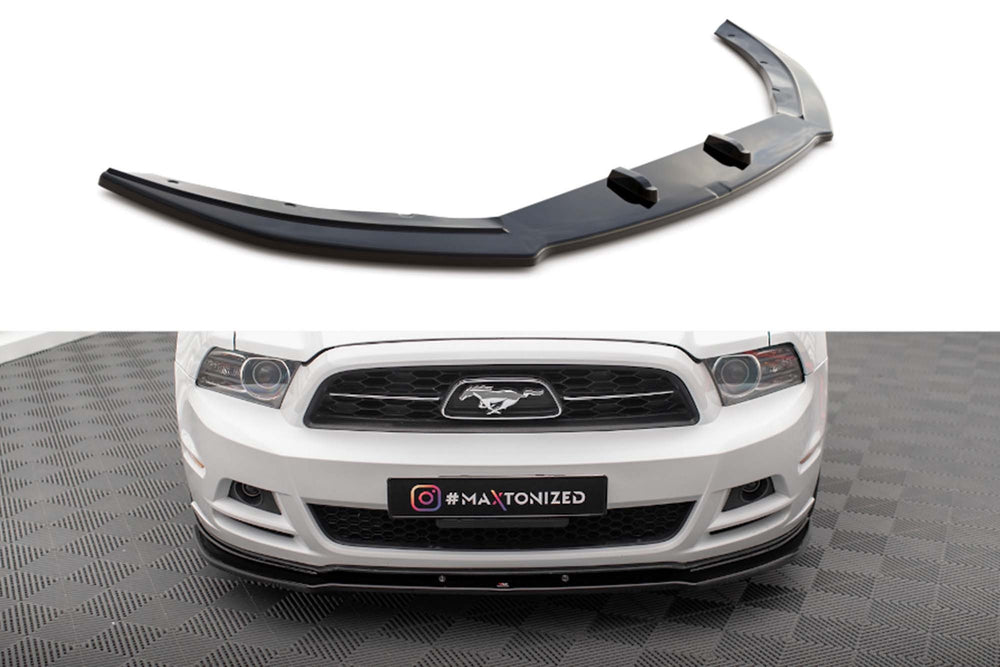 Splitter bara fata Maxton Design pentru Ford Mustang Mk5 (2009-2014), negru lucios