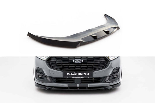 Maxton Design spoiler pentru bara fata Ford Transit Connect dupa 2024, negru lucios
