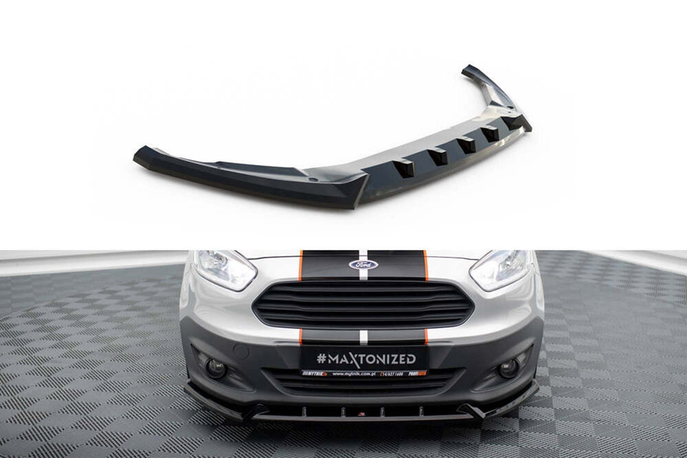 Maxton Design spoiler bara fata pentru Ford Transit Courier (2014-2017), negru lucios
