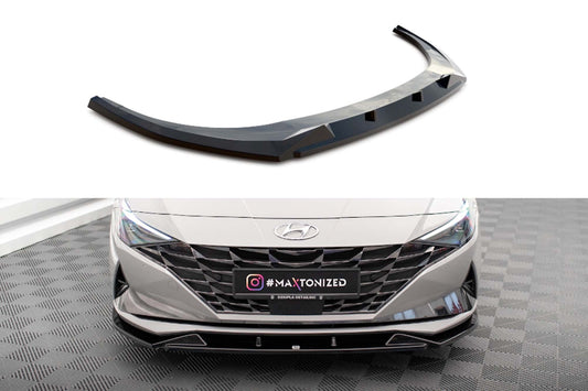 Maxton Design splitter pentru bara fata Hyundai Elantra Mk7 (2020-2023), culoare carbon