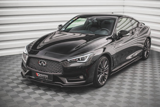 Maxton Design spoiler bara fata pentru Infiniti Q60 S (dupa 2017), negru mat