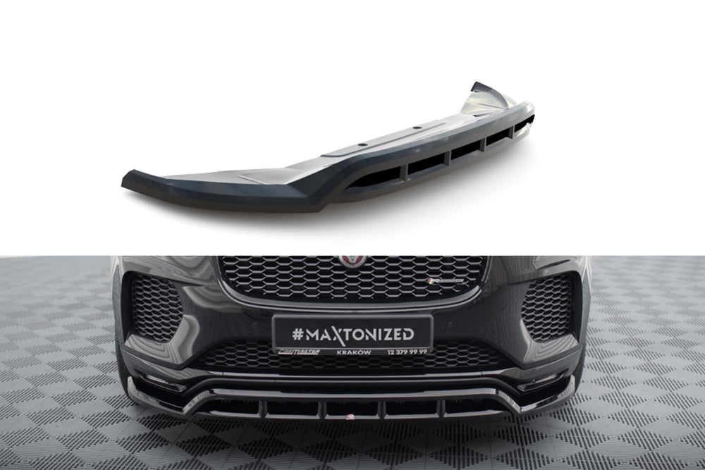 Maxton Design spoiler bara fata pentru Jaguar E-Pace R-Dynamic (2017-2020), lac negru
