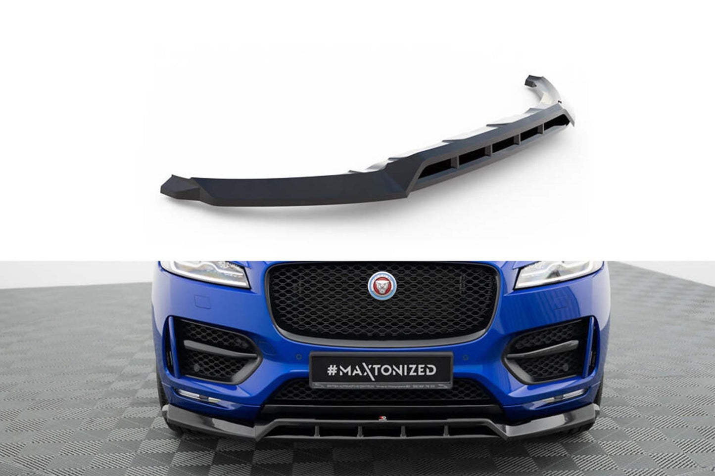 Maxton Design spoiler bara fata pentru Jaguar F-Pace R-Sport (2016-2020), lac negru