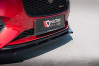 Maxton Design spoiler bara fata pentru Jaguar XE R-Dynamic X760 (dupa 2019), lac negru