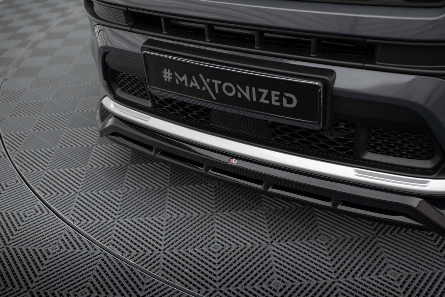 Spoiler bara fata Maxton Design pentru Jeep Compass Limited (dupa 2021), negru lacuit