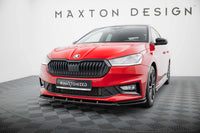 Maxton Design Front Splitter for Skoda Fabia Monte Carlo (from 2021), gloss black