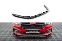 Maxton Design Front Splitter for Skoda Fabia Monte Carlo (from 2021), gloss black
