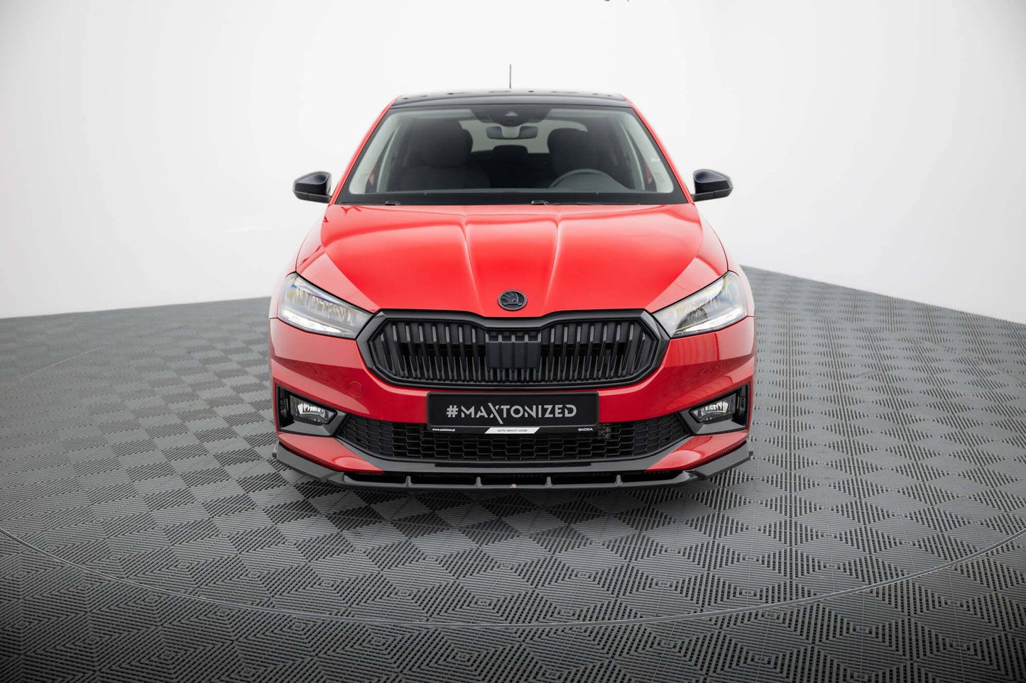 Maxton Design Spoiler frontal pentru Skoda Fabia (din 2021), negru lucios