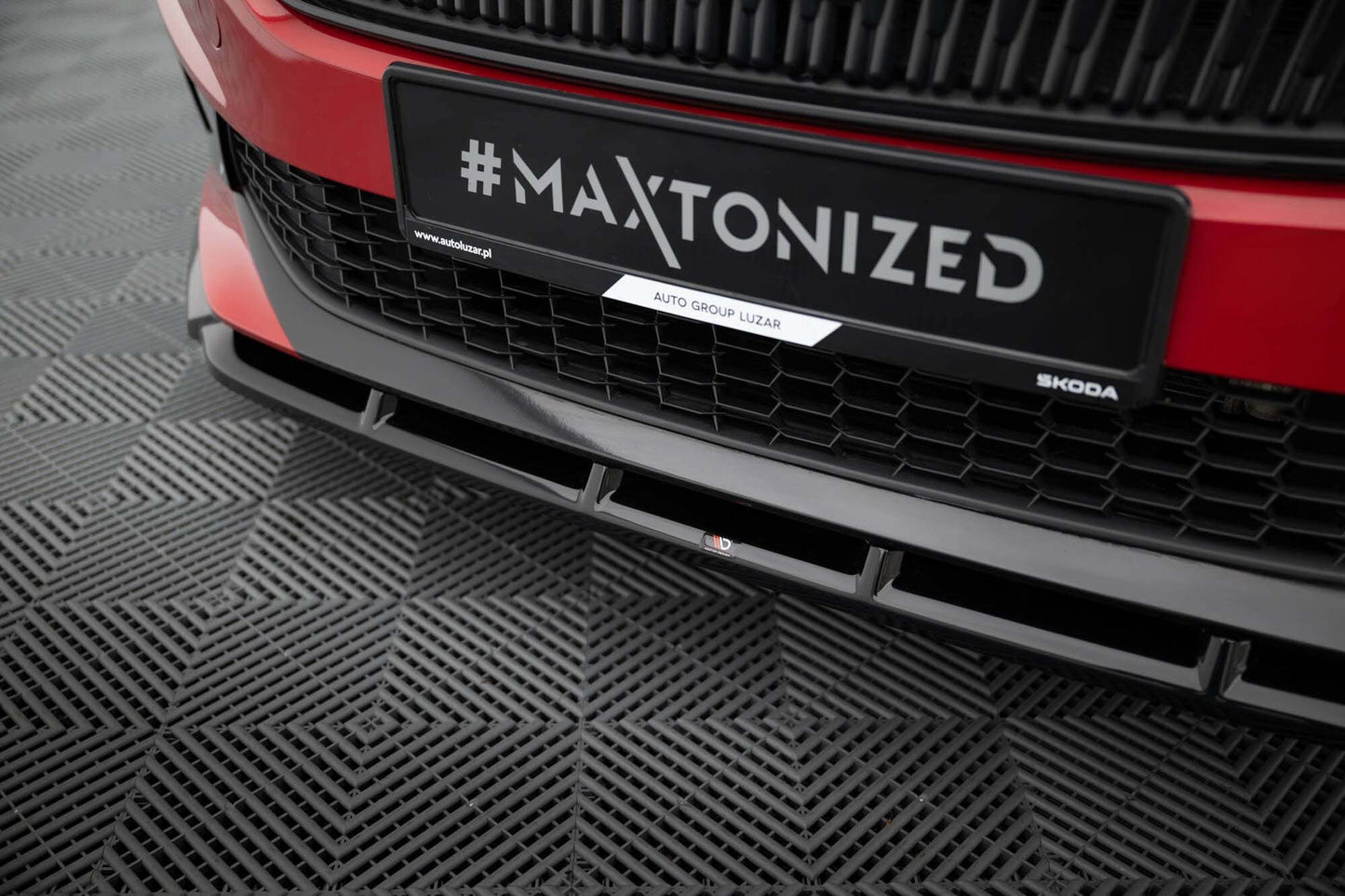 Maxton Design Spoiler frontal pentru Skoda Fabia (din 2021), negru lucios