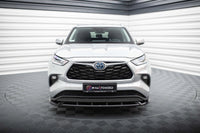 Spoiler bară față Maxton Design pentru Toyota Highlander (după 2019), negru lucios
