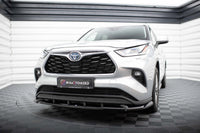 Spoiler bară față Maxton Design pentru Toyota Highlander (după 2019), negru lucios