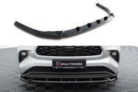 Spoiler bară față Maxton Design pentru Toyota Highlander (după 2019), negru lucios