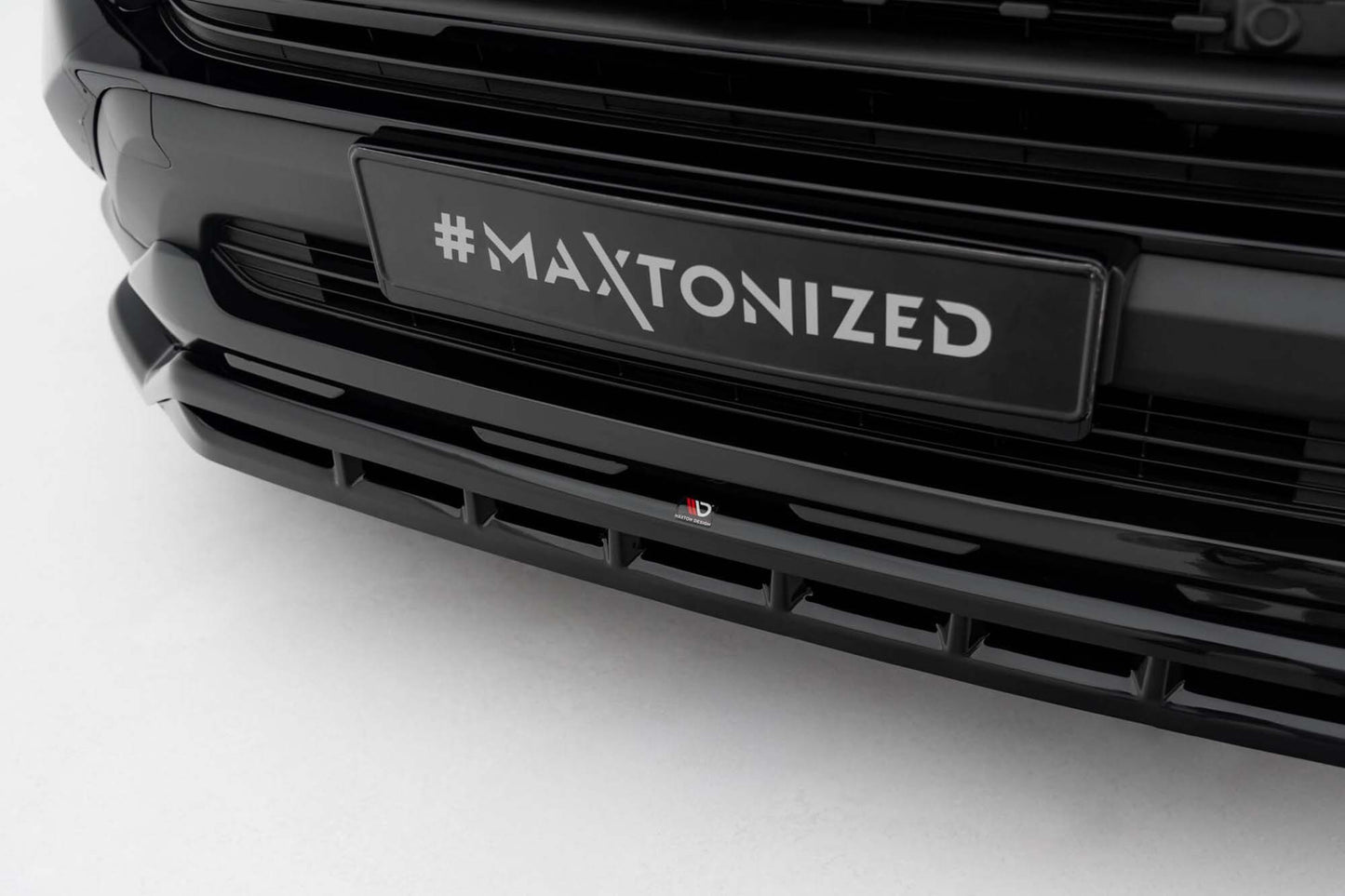 Front Bumper Lip Maxton Design for Toyota Rav4 Adventure (from 2019), black gloss