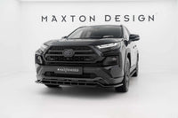 Front Bumper Lip Maxton Design for Toyota Rav4 Adventure (from 2019), black gloss