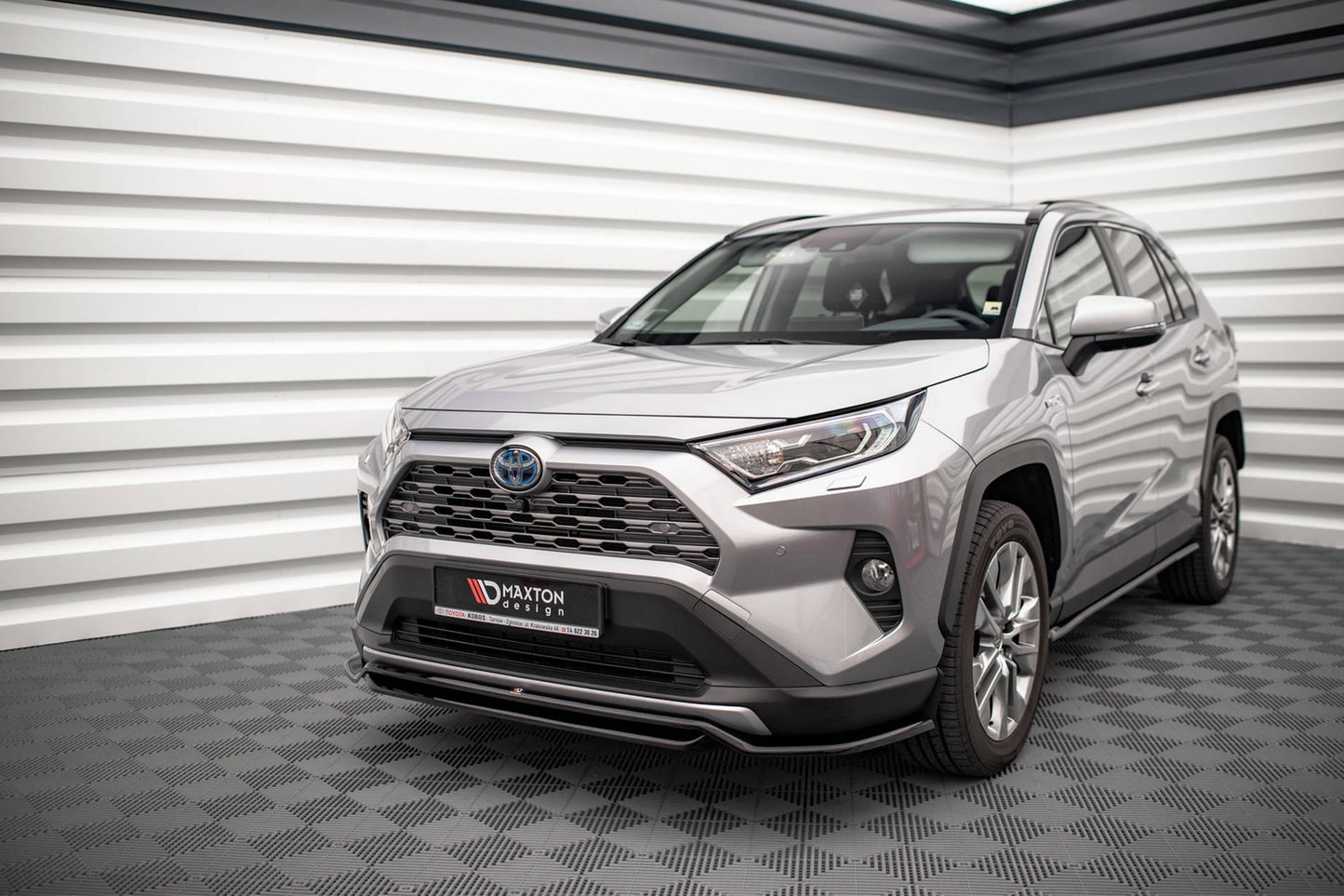 Front Splitter Maxton Design pentru Toyota Rav4 (după 2019), negru mat