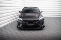 Spoiler Maxton Design pentru bara fata GT a Kia Pro Ceed, Ceed (2022-), negru mat