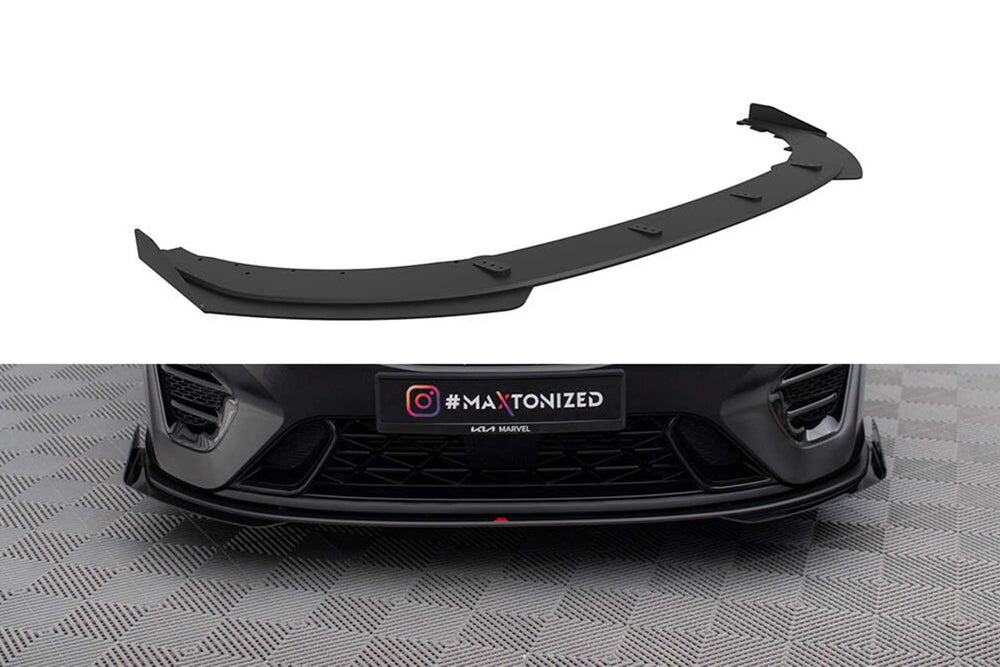 Spoiler Maxton Design pentru bara fata GT a Kia Pro Ceed, Ceed (2022-), negru mat