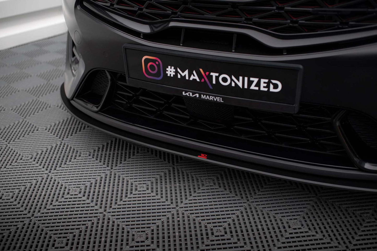 Spoiler Maxton Design pentru bara fata GT a Kia Pro Ceed, Ceed (2022-), negru mat