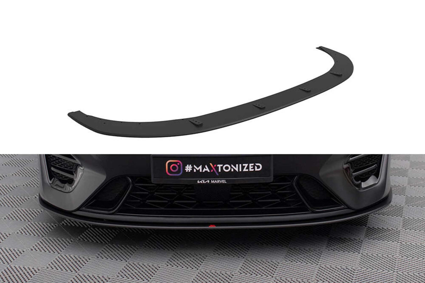 Spoiler Maxton Design pentru bara fata GT a Kia Pro Ceed, Ceed (2022-), negru mat