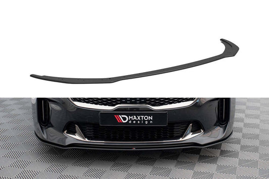 Maxton Design spoiler pentru bara fata GT/GT-Line a Kia Stinger (2017-2023), negru mat