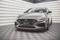 Splitter Maxton Design pentru bara fata N-Line a Hyundai i30 hatchback, station wagon (2020-), negru mat