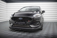 Maxton Design spoiler pentru bara fata ST a Ford Fiesta după 2021, mat negru