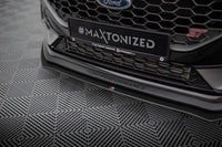 Maxton Design spoiler pentru bara fata ST a Ford Fiesta după 2021, mat negru