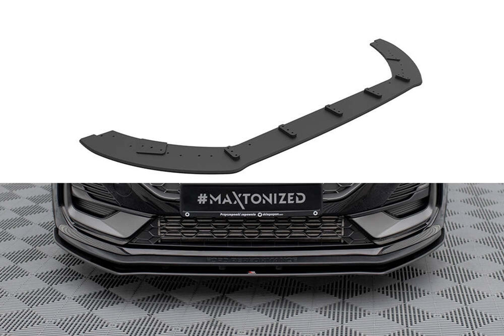 Maxton Design spoiler pentru bara fata ST a Ford Fiesta după 2021, mat negru