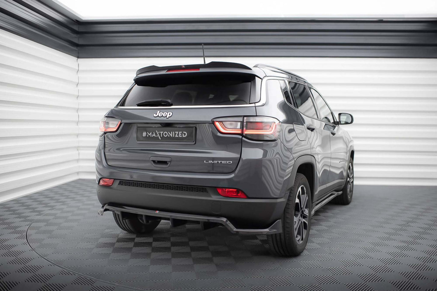 Spoiler plafon Maxton Design pentru Jeep Compass Limited (dupa 2021), negru lacuit