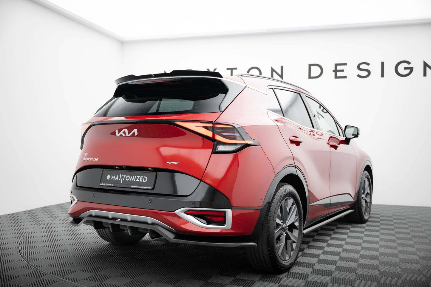 Maxton Design spoiler de plafon pentru Kia Sportage GT-Line (2021+), negru lucios