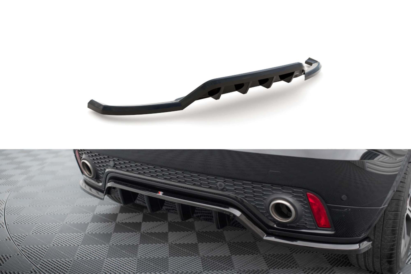 Maxton Design spoiler bara spate pentru Jaguar E-Pace R-Dynamic (2017-2020), lac negru