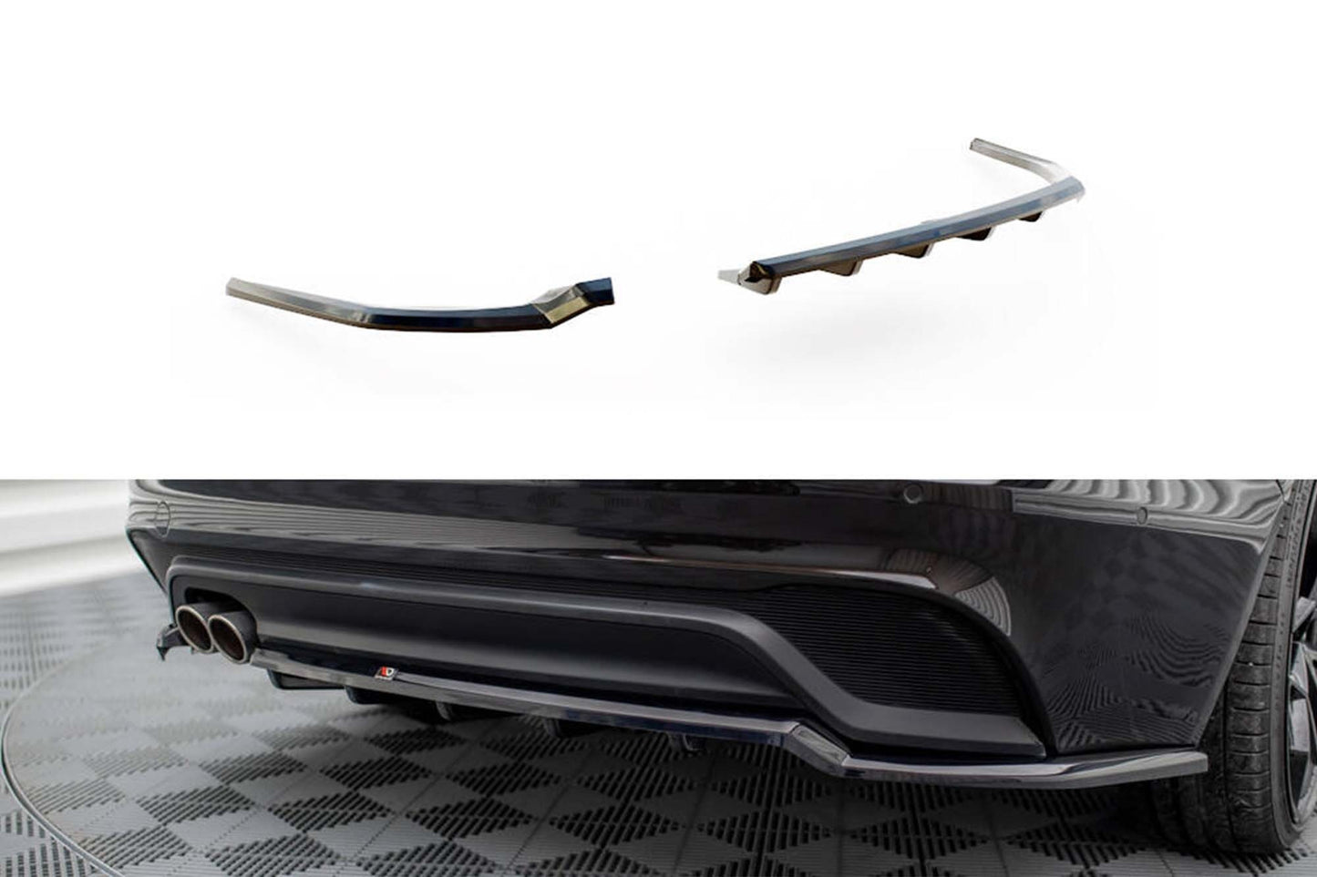 Eleron spate Maxton Design pentru Jaguar XE X760 (dupa 2019), negru lacuit