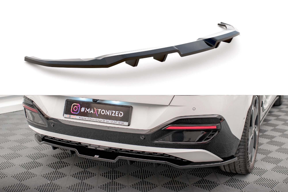 Maxton Design rear bumper spoiler for Kia EV6 GT-Line MK1 (2021+), gloss black