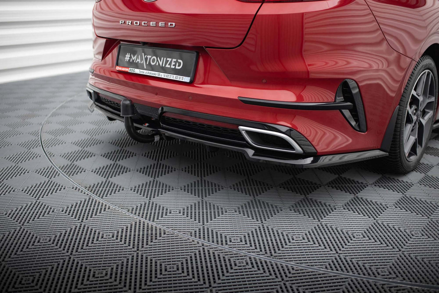 Spoiler bara spate Maxton Design pentru Kia Proceed GT-Line (2019-2022), negru lac