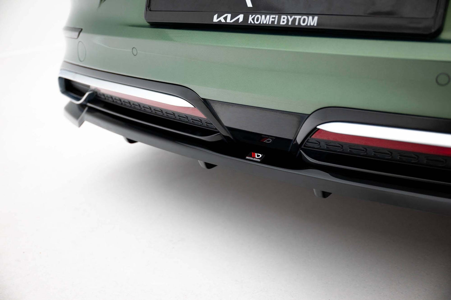 Spoiler Maxton Design pentru bara de protecție spate Kia Proceed GT-Line (2022+), negru lucios