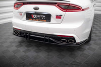 Maxton Design difuzor bară spate pentru Kia Stinger (2017-2023), negru mat