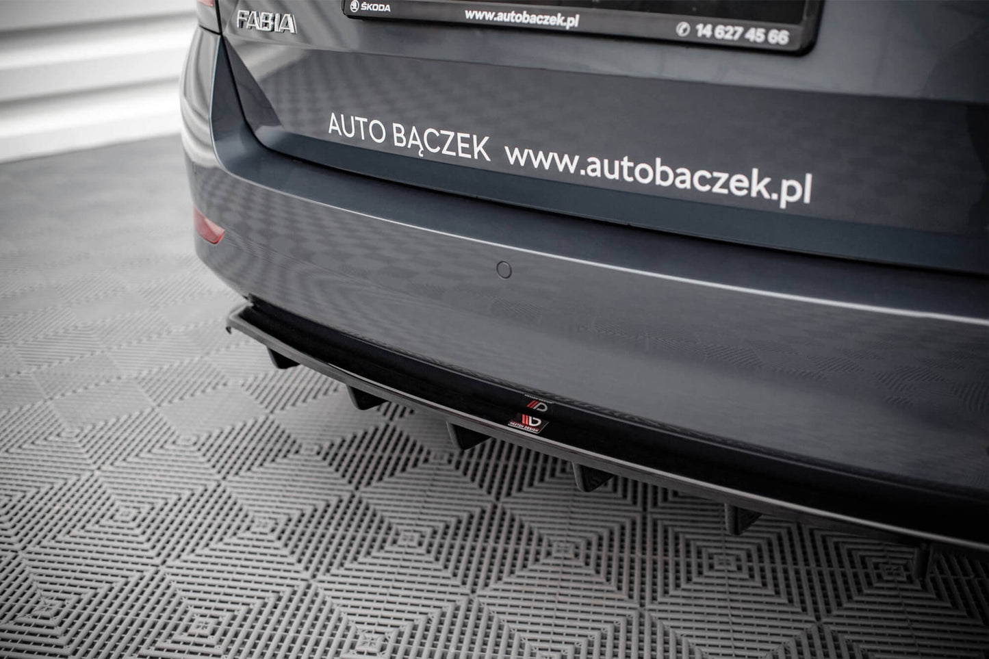 Maxton Design bara spate spoiler pentru Skoda Fabia Combi (după 2019), lac negru