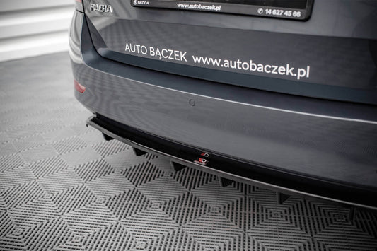 Maxton Design bara spate spoiler pentru Skoda Fabia Combi (dupa 2019), lac negru