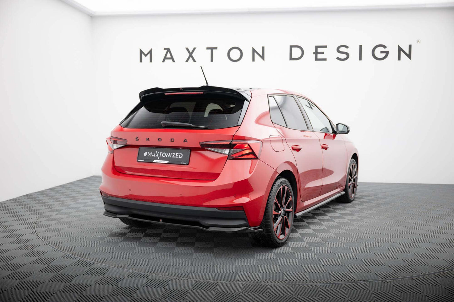 Maxton Design rear spoiler for Skoda Fabia (from 2021), gloss black