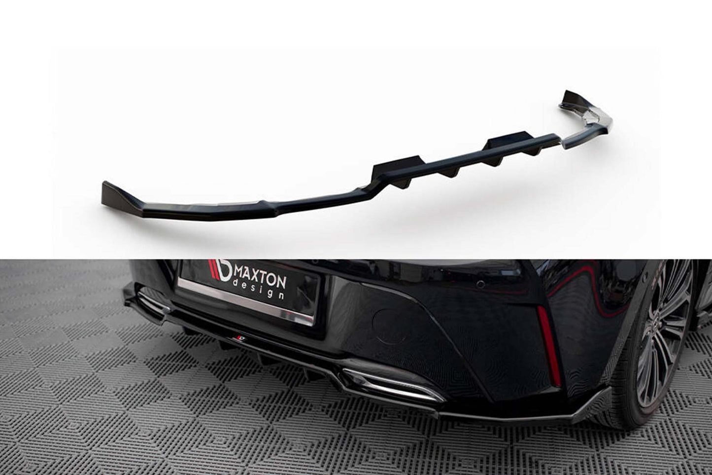 Maxton Design difuzor bară spate pentru Toyota Corolla hatchback (2019-), negru lucios
